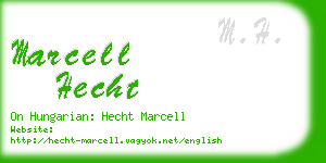 marcell hecht business card
